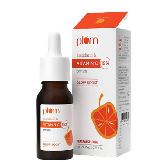 Plum 15% Vitamin C Face Serum with Mandarin for Glow Boost