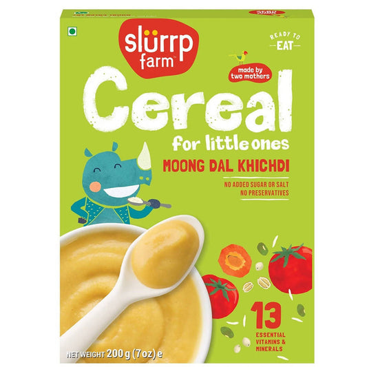 Slurrp Farm Moong Dal Khichdi Cereal for Little Ones - 200 gm