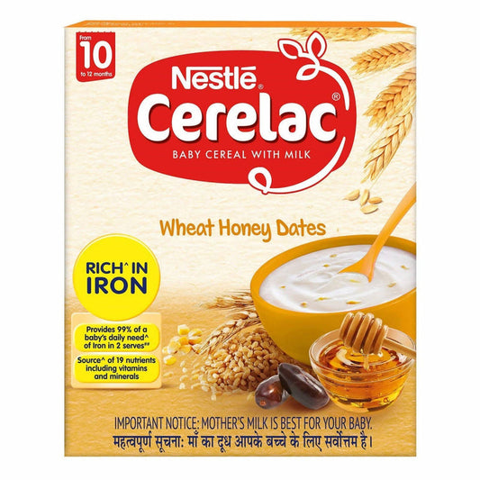 Nestle Cerelac Baby Cereal with Milk - Wheat Honey Dates - 300 gm