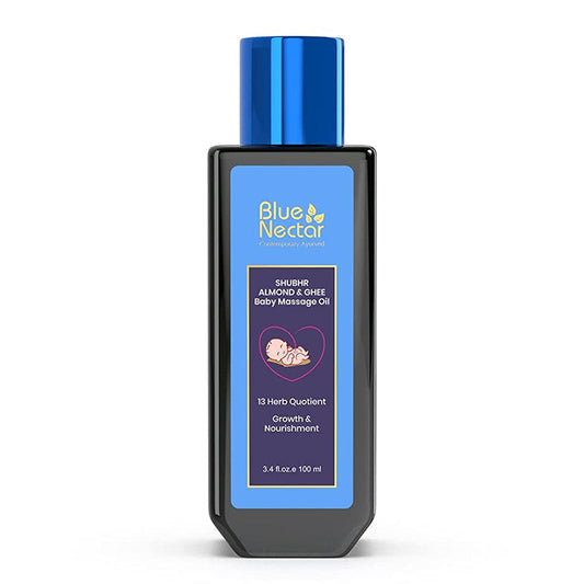 Blue Nectar Shubhr Baby Massage Oil with Ghee Almond - 100 ml