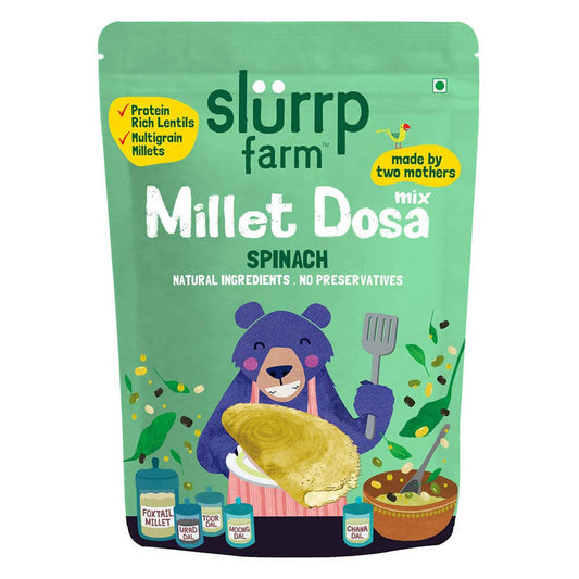 Slurrp Farm Spinach Millet Dosa Mix - 150 gm