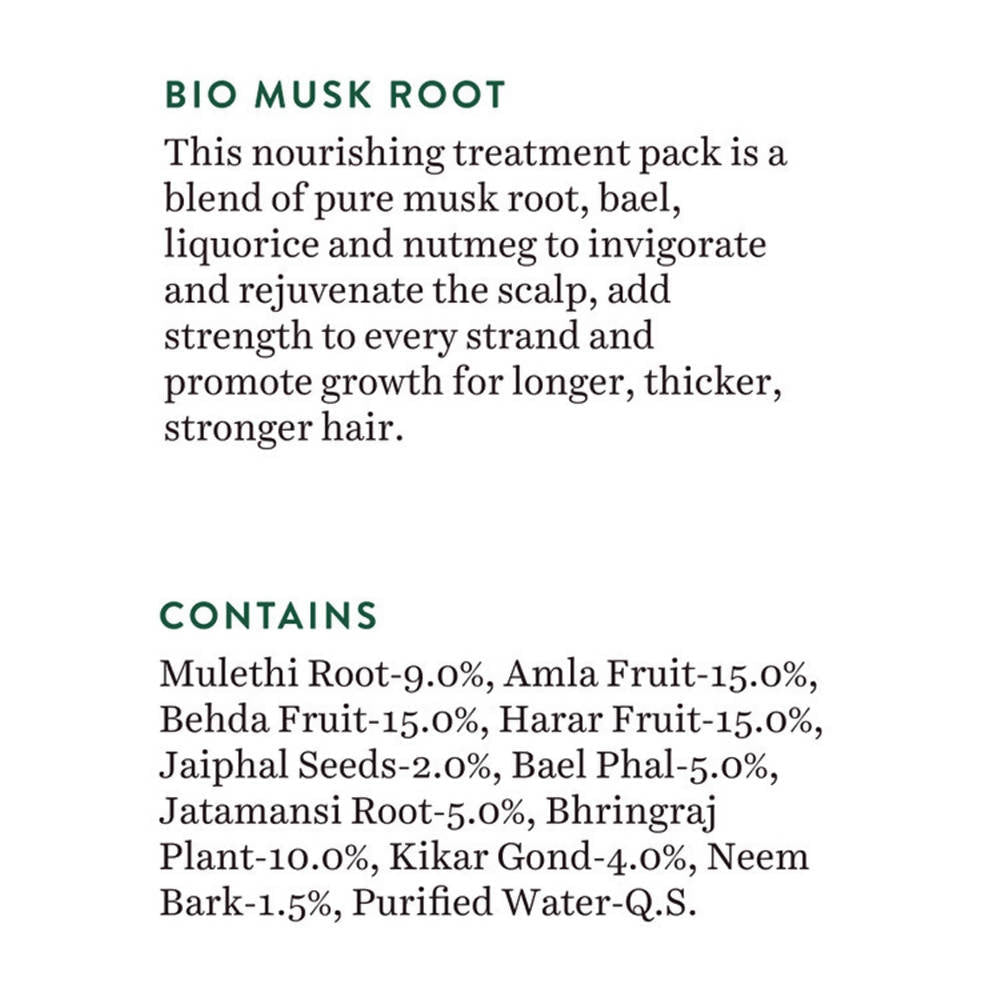 Biotique Advanced Ayurveda Bio Musk Root Fresh Hair Growth Nourishing Treatment Pack
