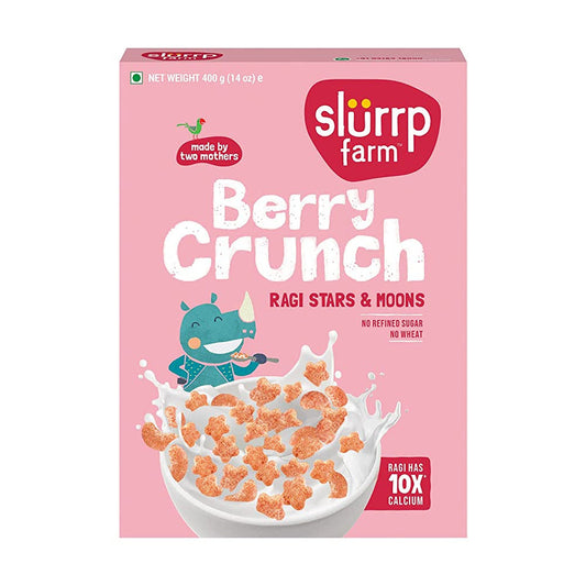 Slurrp Farm Strawberry Stars and Moons Millet Crunch - 400 gm
