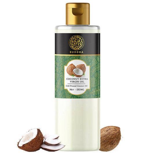 Buddha Natural Cold Pressed Virgin Coconut Oil - For Skin, Hair And Baby Care Hair Oil - 150 ml