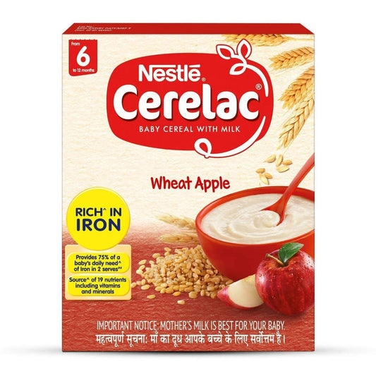 Nestle Cerelac Baby Cereal With Milk - Wheat Apple - 300 gm