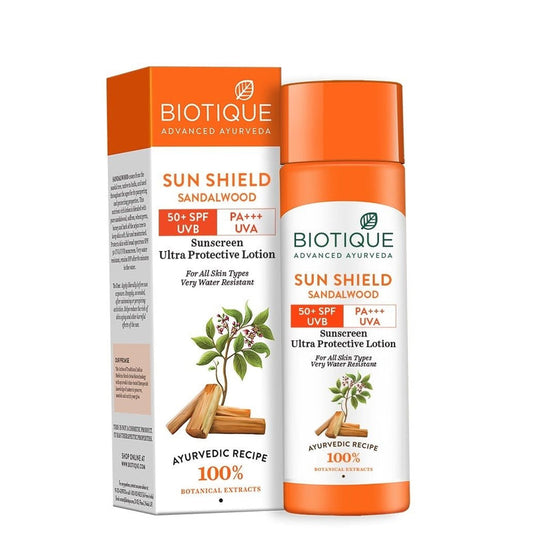 Biotique Sun Shield Sandalwood Ultra Protective Lotion 50+ SPF