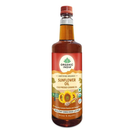 Organic India Sunflower Cold Pressed Cooking Oil