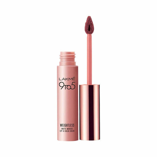 Lakme 9 To 5 Weightless Mousse Lip & Cheek Color - Rose Touch