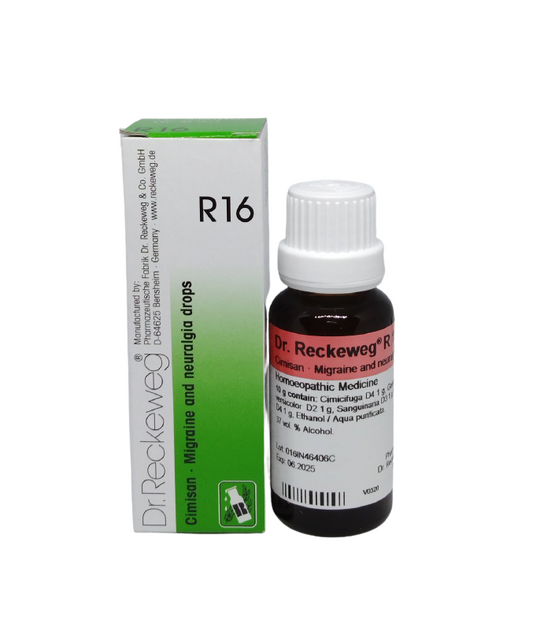 Dr. Reckeweg R16 Migraine And Neuralgia Drops - 22 ml