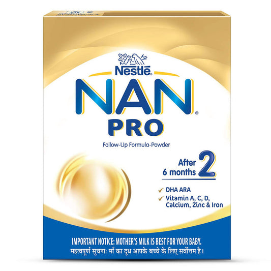Nestle Nan Pro 2 Follow-Up Formula Powder After 6 Months Stage 2 For Infants - 400 gm