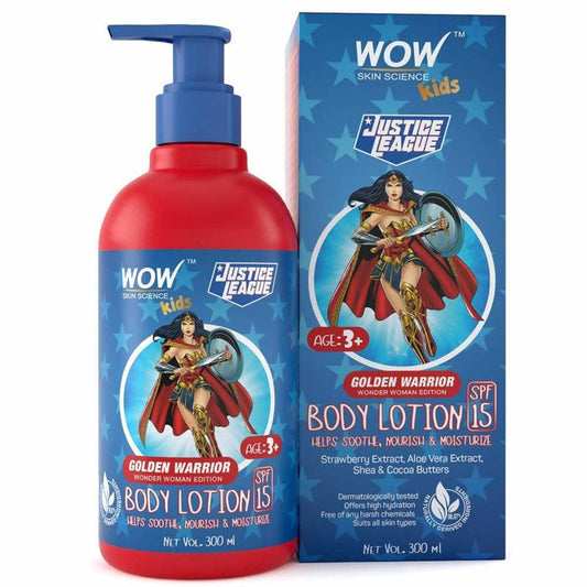 Wow Skin Science Kids Body Lotion - Golden Warrior Wonder Woman Edition - default title