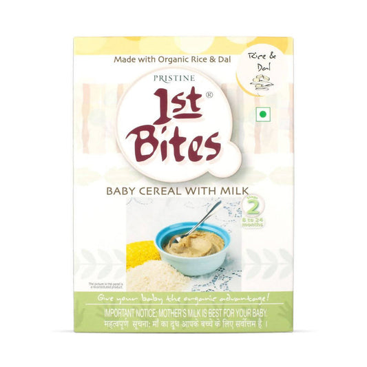 Pristine 1st Bites Baby Cereal Stage-2 Organic Rice & Dal - 300 gm