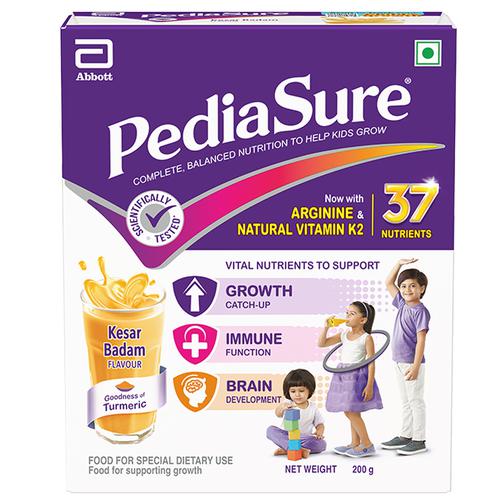 PediaSure Health and Nutrition Drink Powder for kids (Kesar Badam) - 200 gm