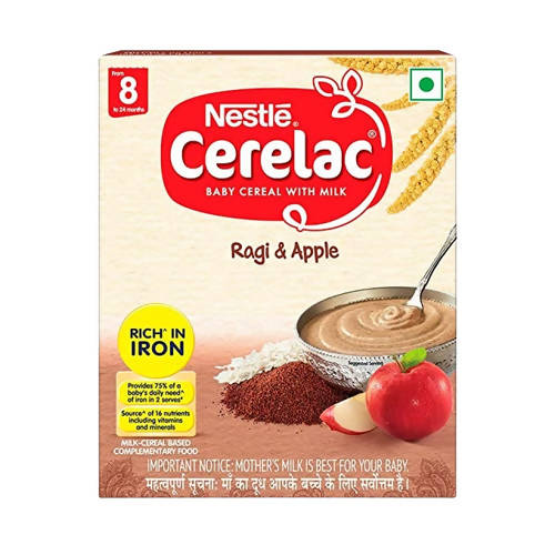 Nestle Cerelac Baby Cereal With Milk - Ragi & Apple - 300 gm