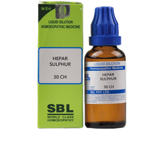 SBL Homeopathy Hepar Sulphur Dilution - 30 CH - 30 ml