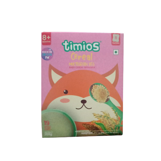 Timios Organic Multigrain Veg Baby Cereal - Combo Pack