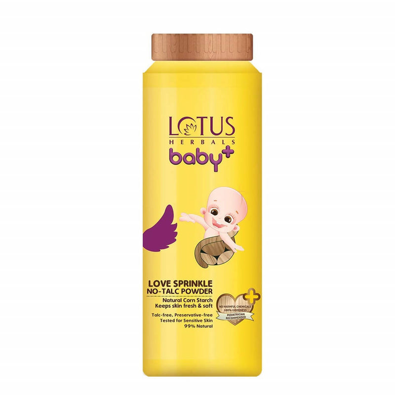 Lotus Herbals Baby+ Love Sprinkle No-Talc Powder - 100 Gm