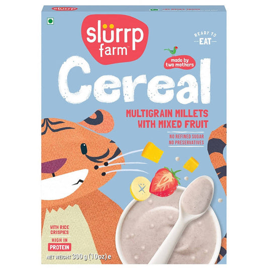Slurrp Farm Multigrain Millets with Mixed Fruits Cereal For Kids - 300 gm