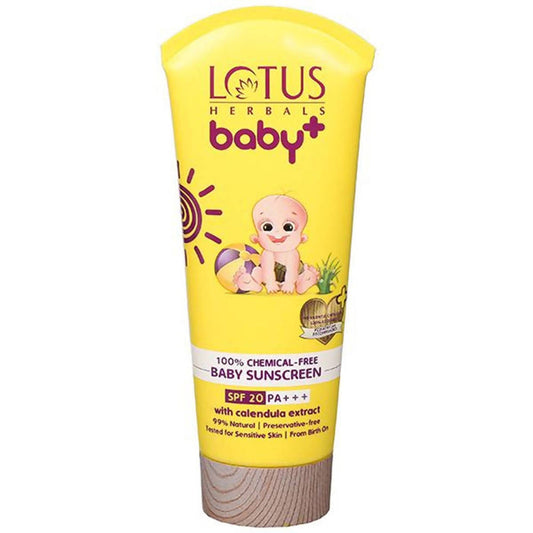 Lotus Herbals Baby+ Spf 20 PA+++ Sunscreen - 100 Gm