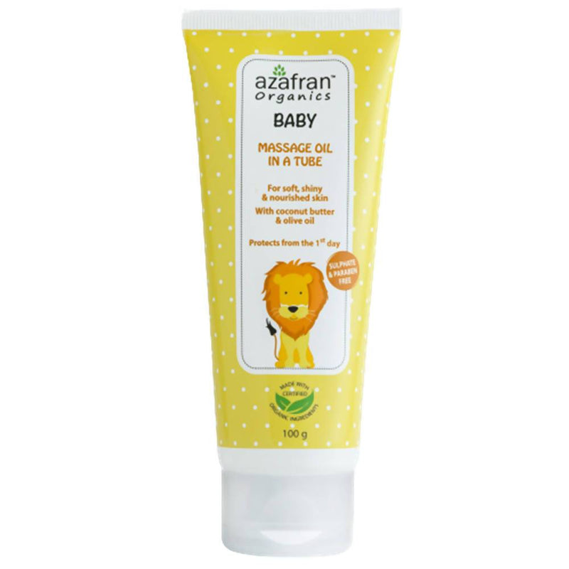Azafran Organics Baby Massage Oil In A Tube