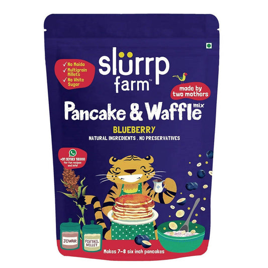 Slurrp Farm Pancake & waffle Mix Blueberry - 150 gm