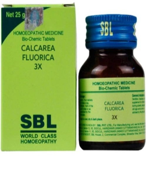 SBL Homeopathy Calcarea Fluorica Biochemic Tablet - 3X - 25 gm