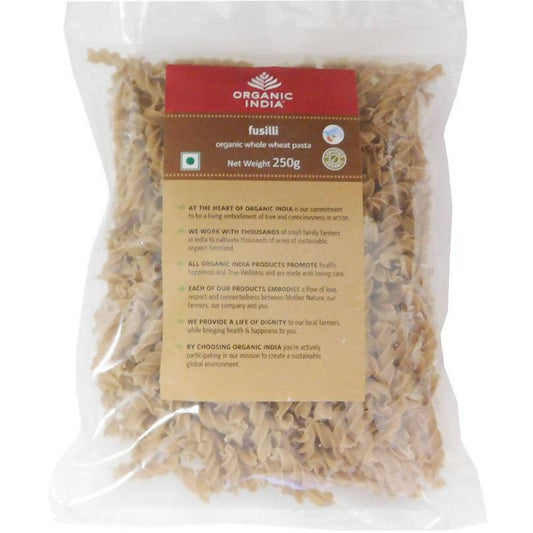 Organic India Fusilli Organic Whole Wheat Pasta