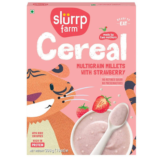 Slurrp Farm Multigrain Millets With Strawberry Cereal - 300 gm
