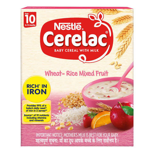 Nestle Cerelac Baby Cereal With Milk Wheat - Rice Mixed Fruit - 300 gm